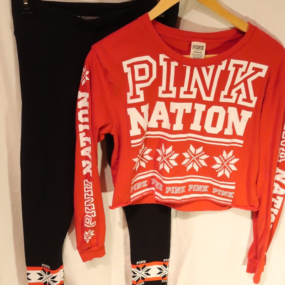 yoga pants and crop top